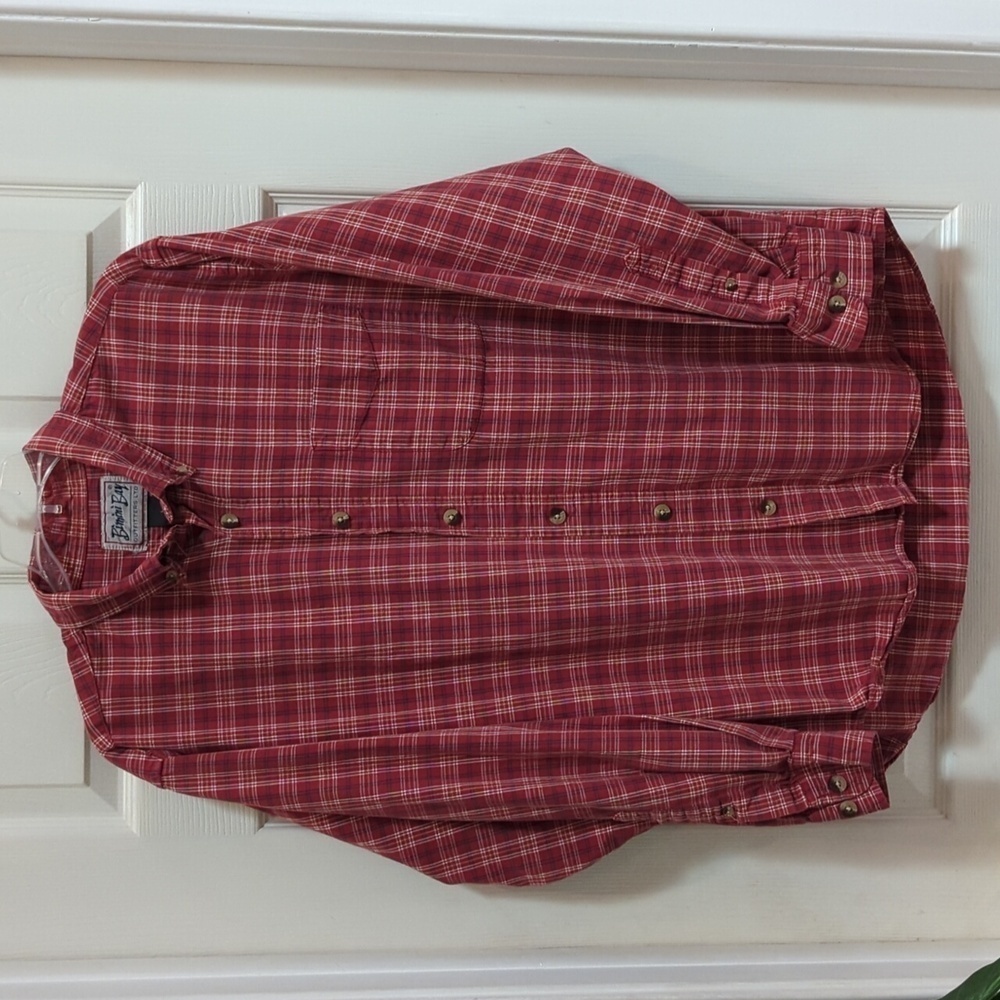 Bimini Bay Outfitters LTD Men's Long Sleeve Button Down Plaid Casual Shirt Large